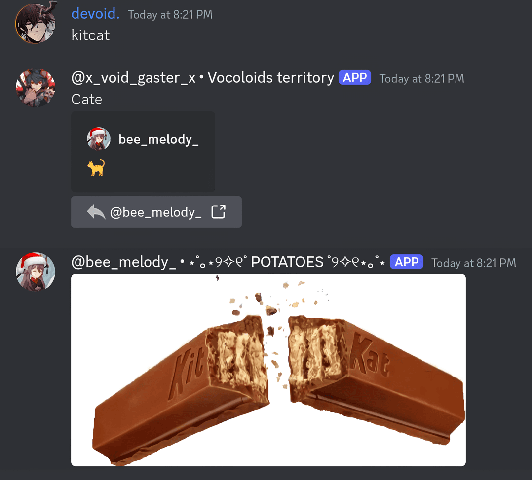 Active chat flowing between multiple connected Discord servers via InterChat